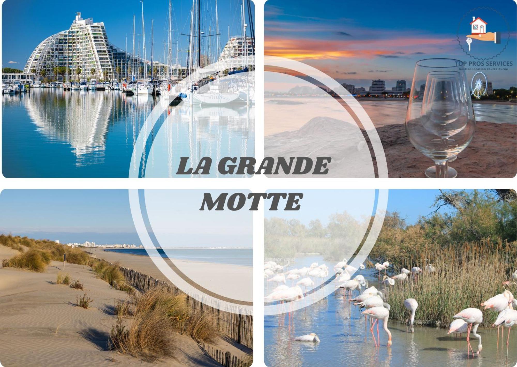 Le Calderini Appart: Beachfront Residence with Free Wi-Fi and Parking La Grande-Motte Exterior photo